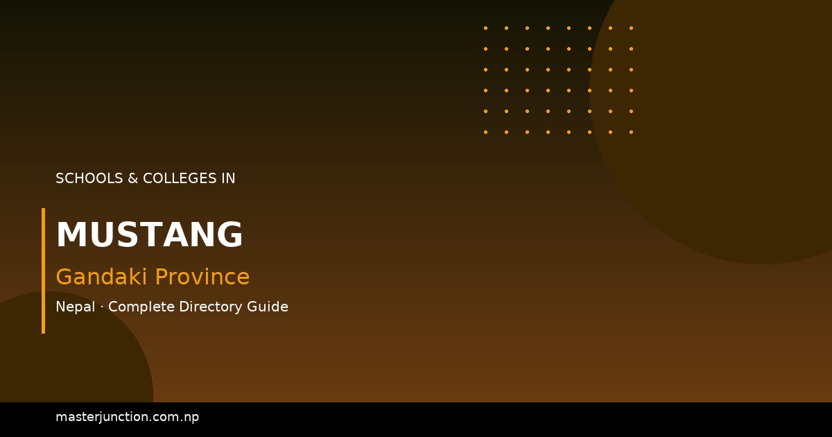 Top Schools in Mustang: Quality Education Awaits