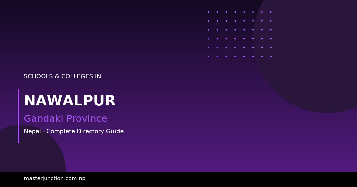 Best Schools in Nawalpur - Find Top Educational Institutions