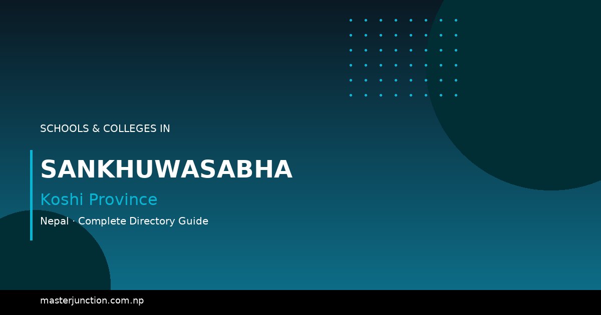 Top Schools in Sankhuwasabha: Discover Your Options